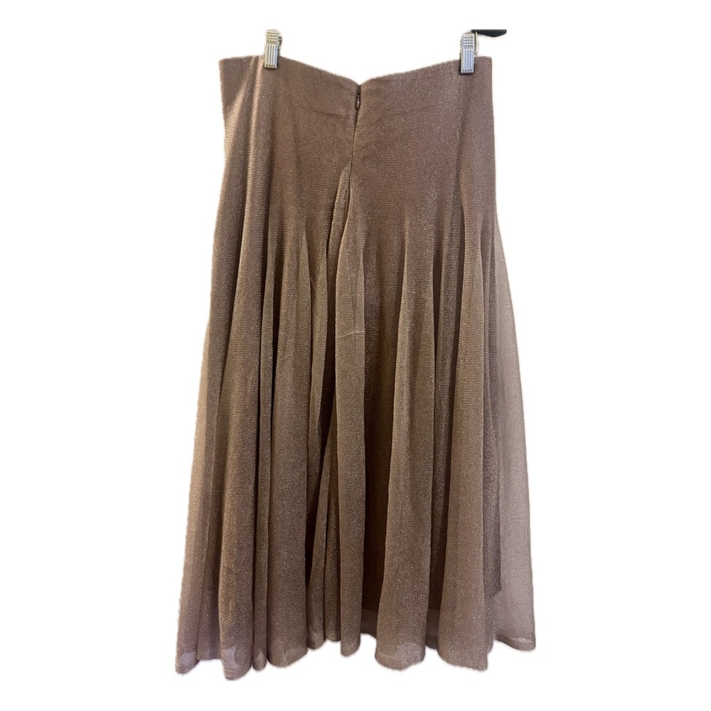 NWT COS Metallic Sparkly Purpleish Grey Midi Skirt - Picture 2 of 7